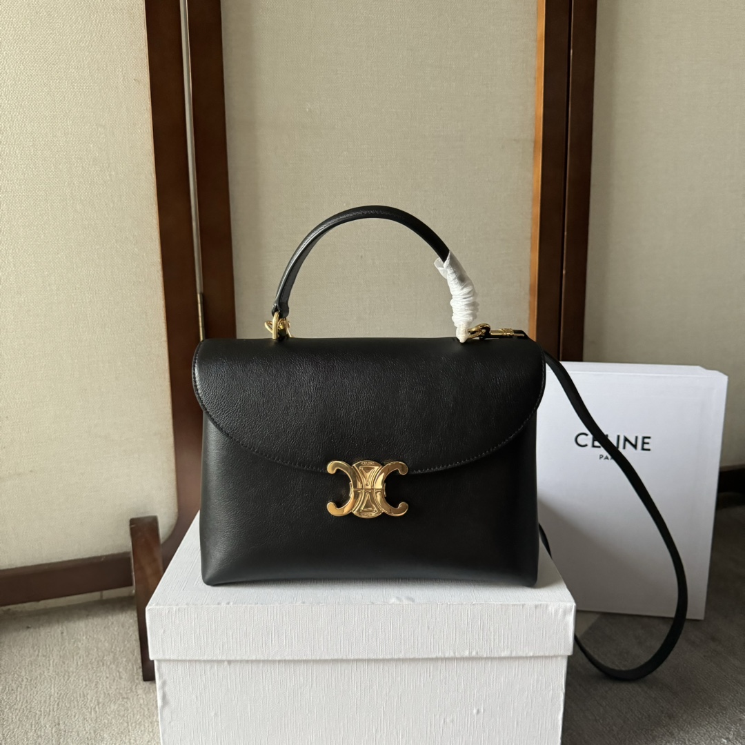 [TOP] CELINE Triomphe Bag Kelly Handbag 25.5x18.5x10cm - 3 Colour