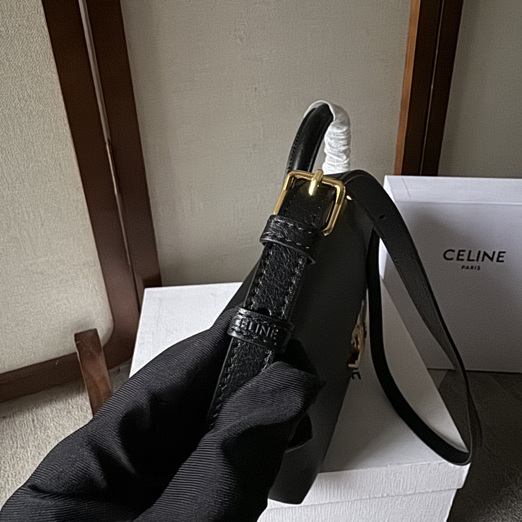 [TOP] CELINE Triomphe Bag Kelly Handbag 25.5x18.5x10cm - 3 Colour