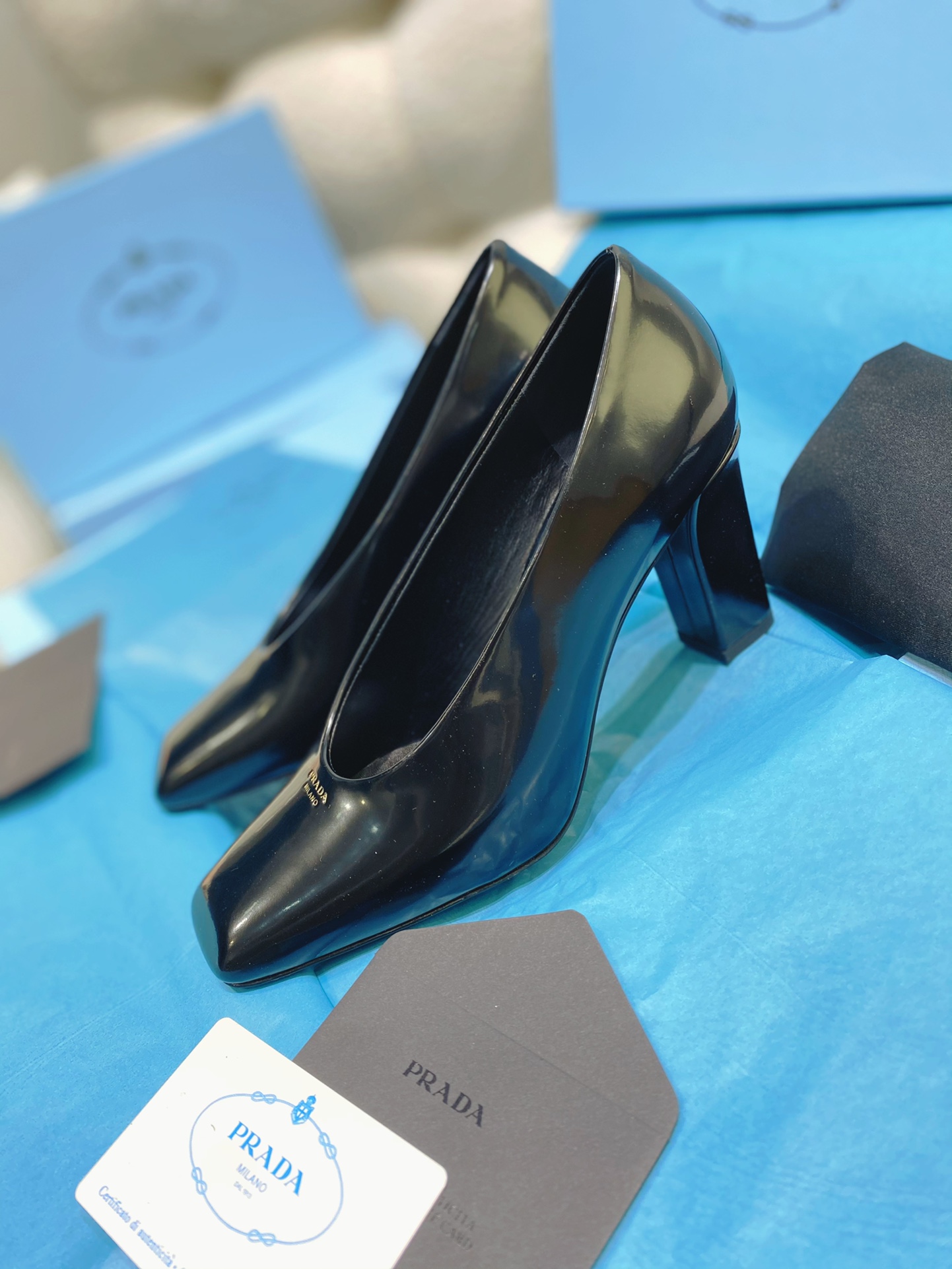 [TOP] PRADA High Heels - Black