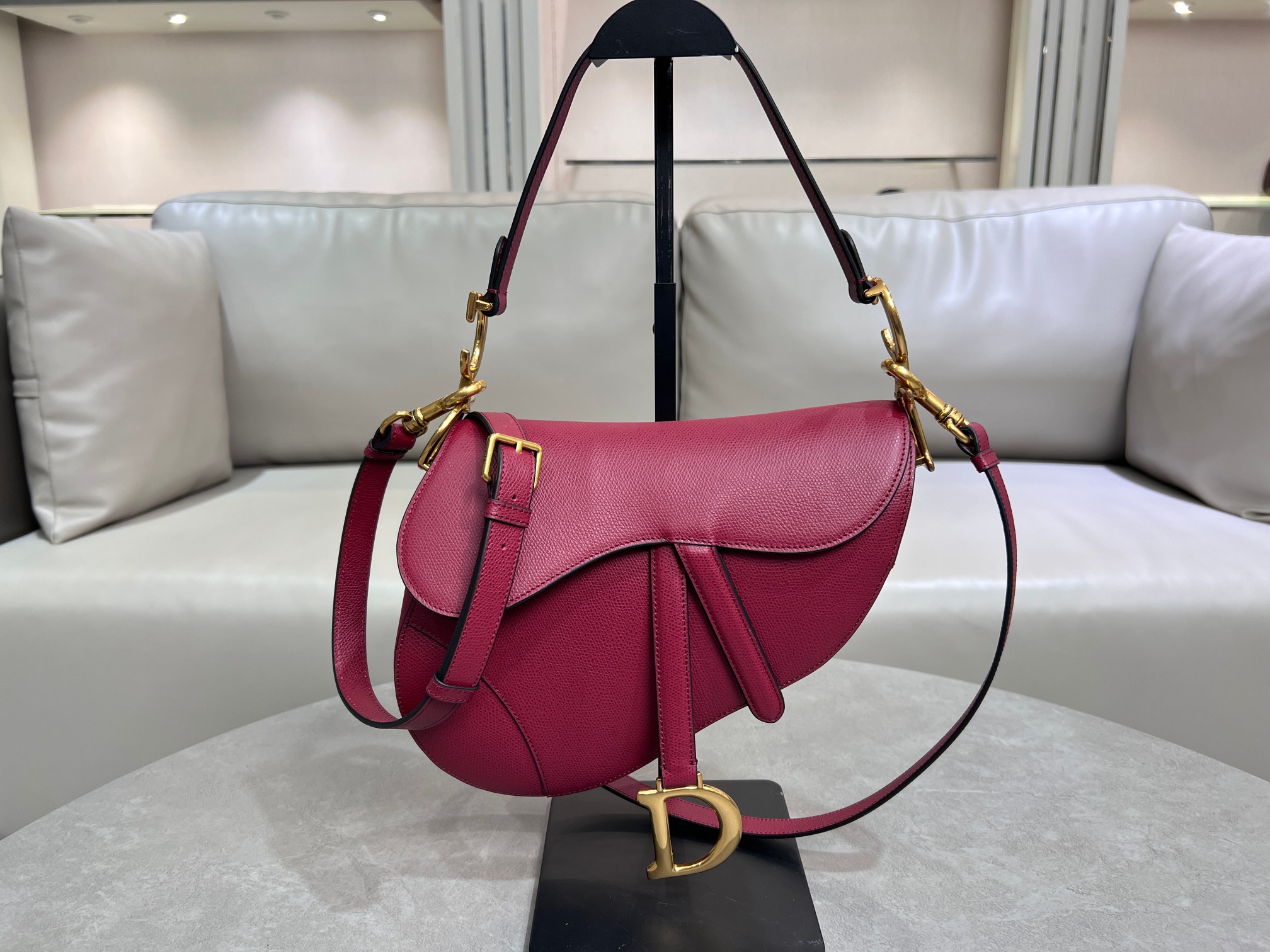 [TOP] Christian Dior Saddle Bag 17×5×15cm/24×6×18cm - 2 Color