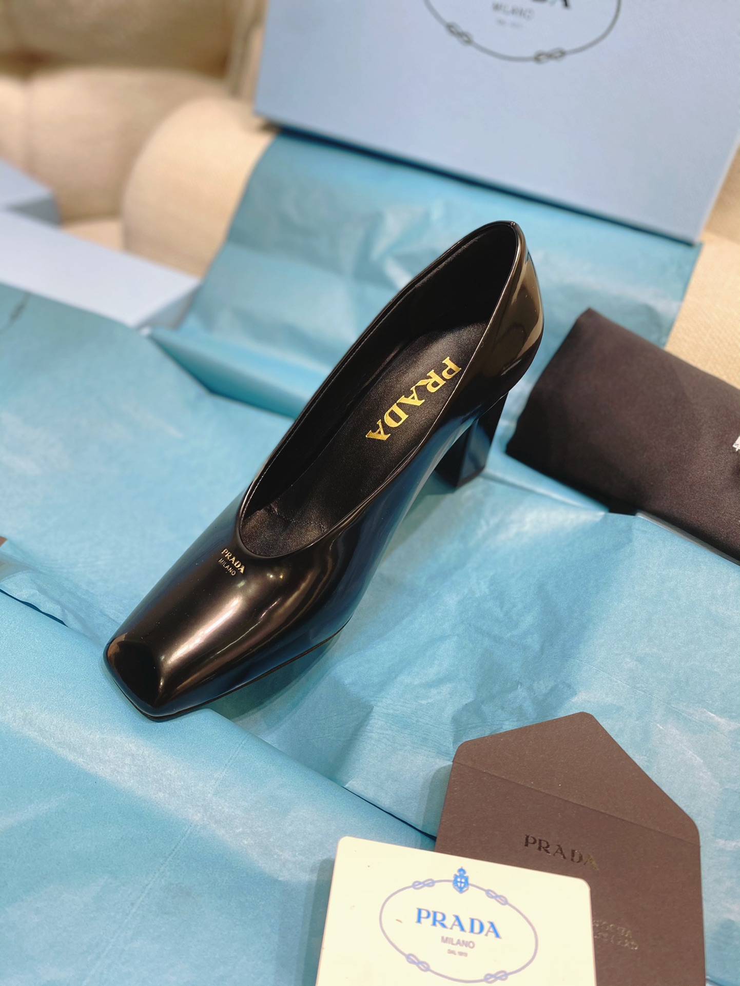 [TOP] PRADA High Heels - Black