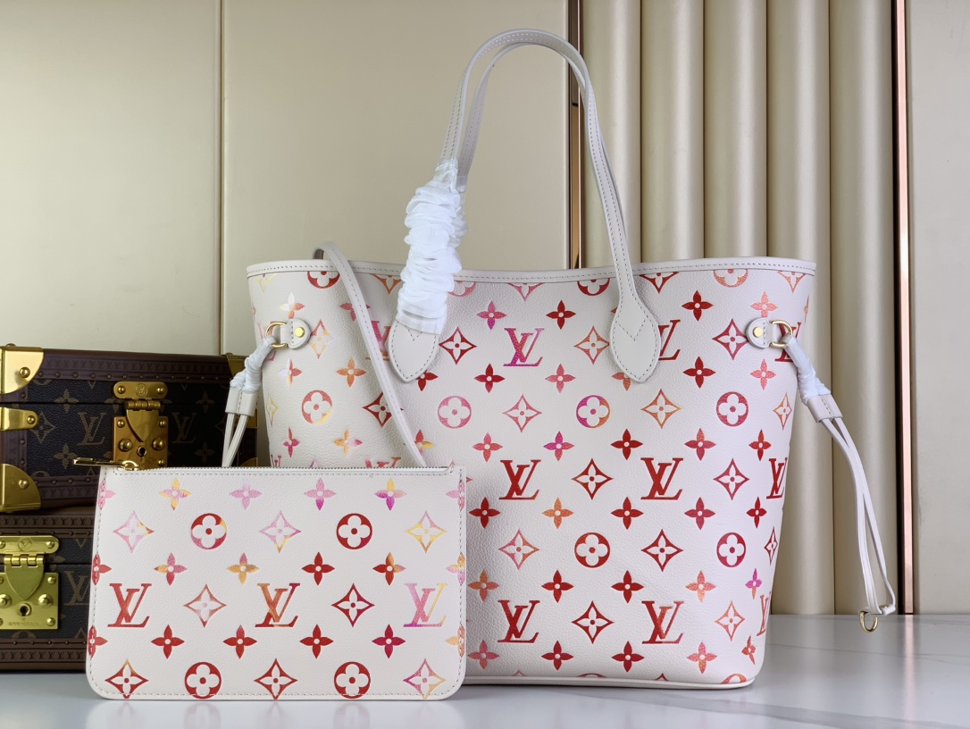 [TOP] Louis Vuitton LV NEVERFULL Bag 31 x 28 x 14 cm - Pink