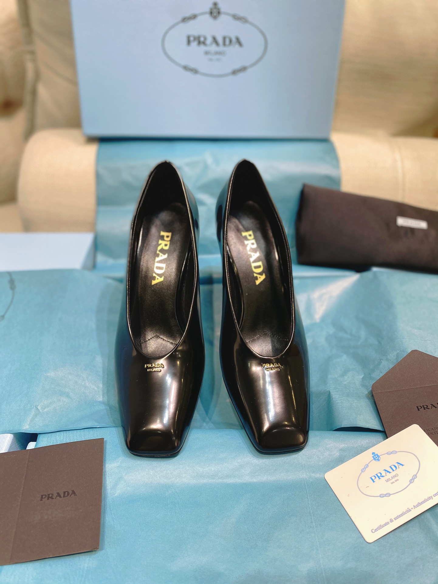 [TOP] PRADA High Heels - Black