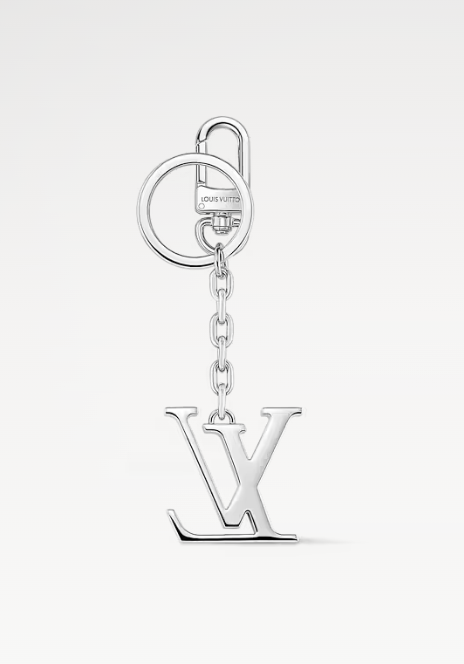 [TOP] Louis Vuitton LV Initials Key Holder And Bag Charm - Silver