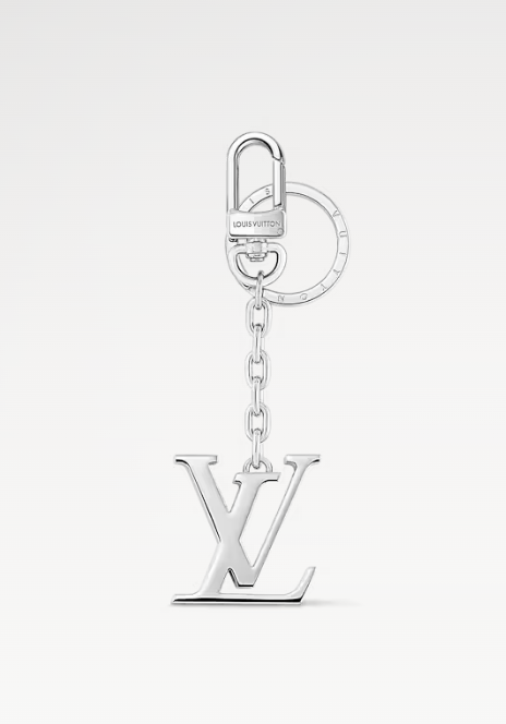 [TOP] Louis Vuitton LV Initials Key Holder And Bag Charm - Silver