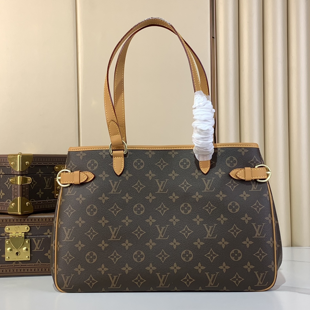[TOP] Louis Vuitton LV Monogram Batignolles Horizontal Tote Bag 38 x 26 x 13cm - Brown