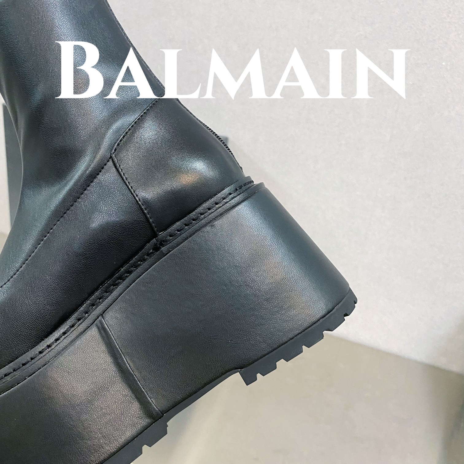 [TOP] Balmain Platform Ankle Boots Sheepskin - 3 Colour