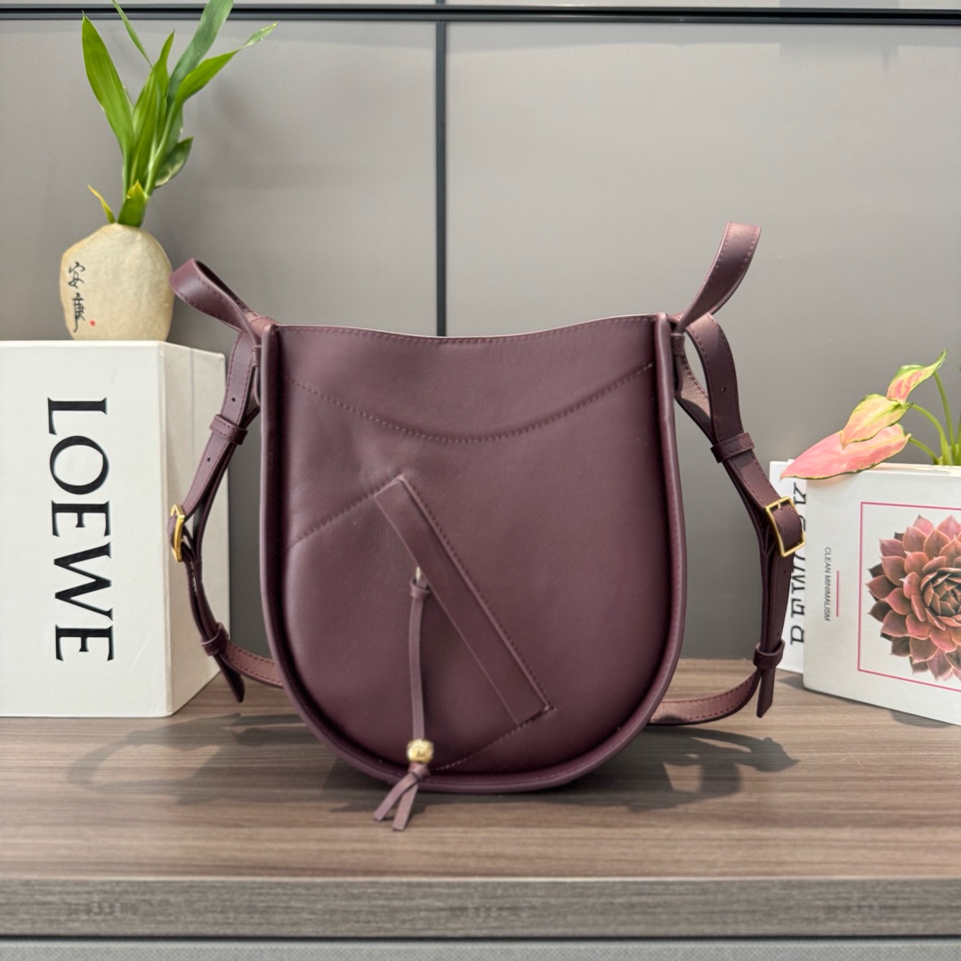 [TOP] LOEWE Hammock Bag Cow Leather 21*25*10CM  - 3 Color