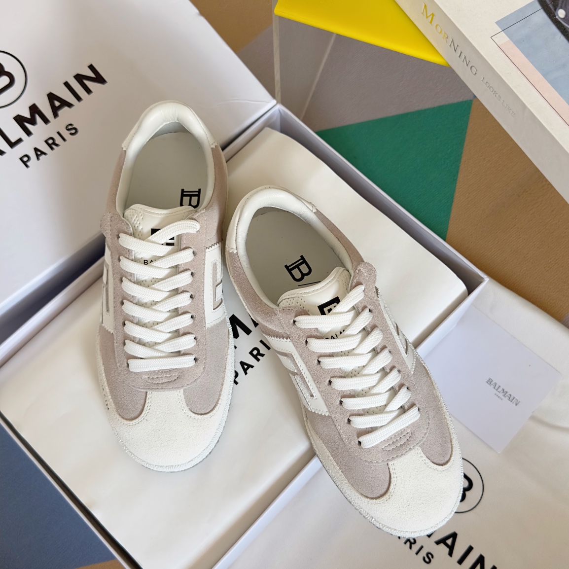 [TOP] Balmain Casual Sports Shoes - 4 Colors