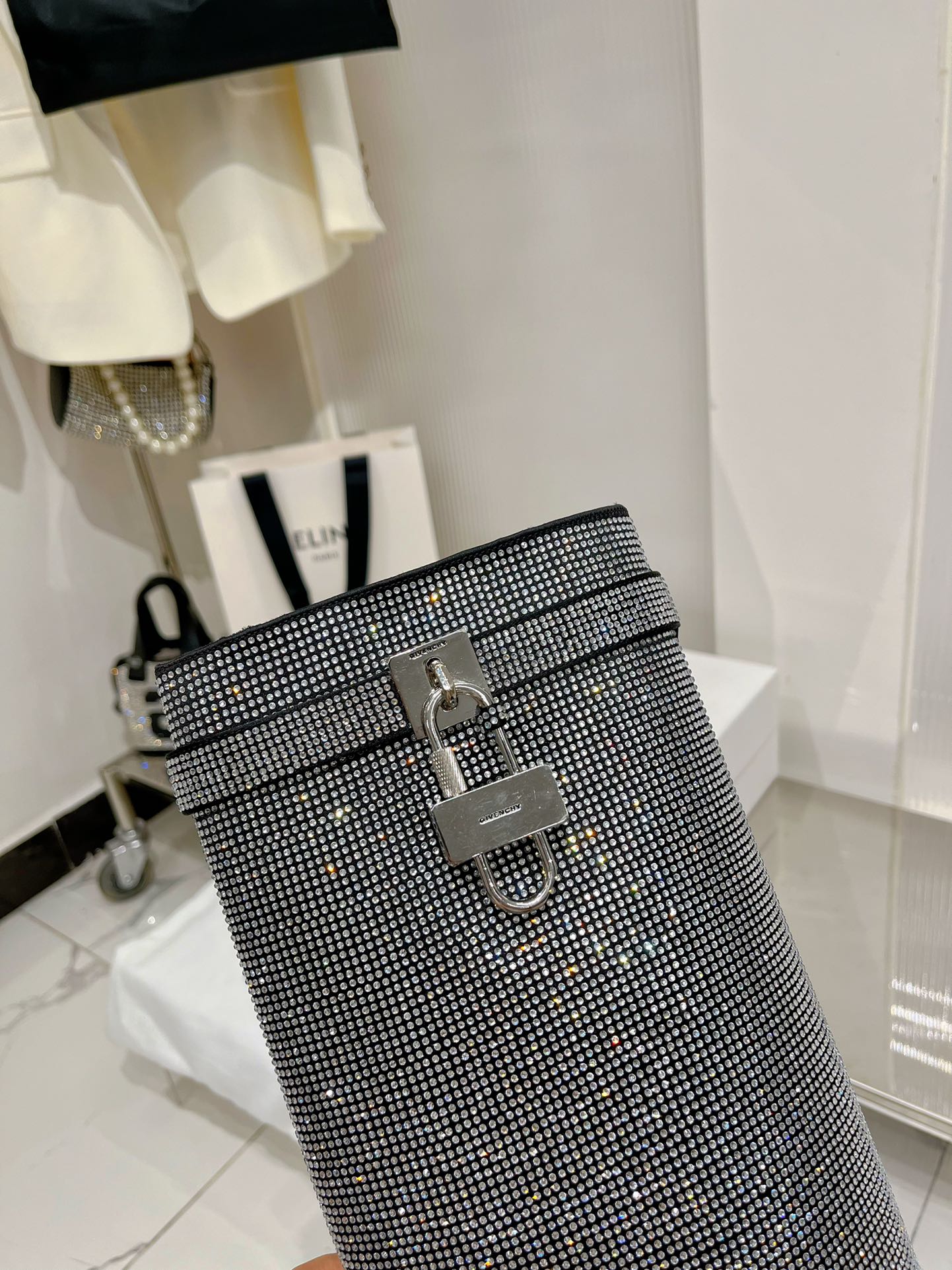 [TOP] GIVENCHY Ankle Boots Cowhide - Silver&Black