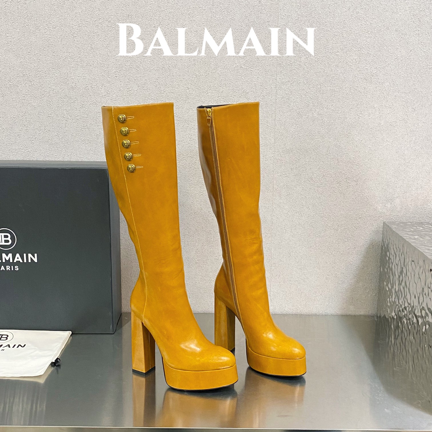 [TOP] Balmain Smooth Lambskin Boots - 3 Colour