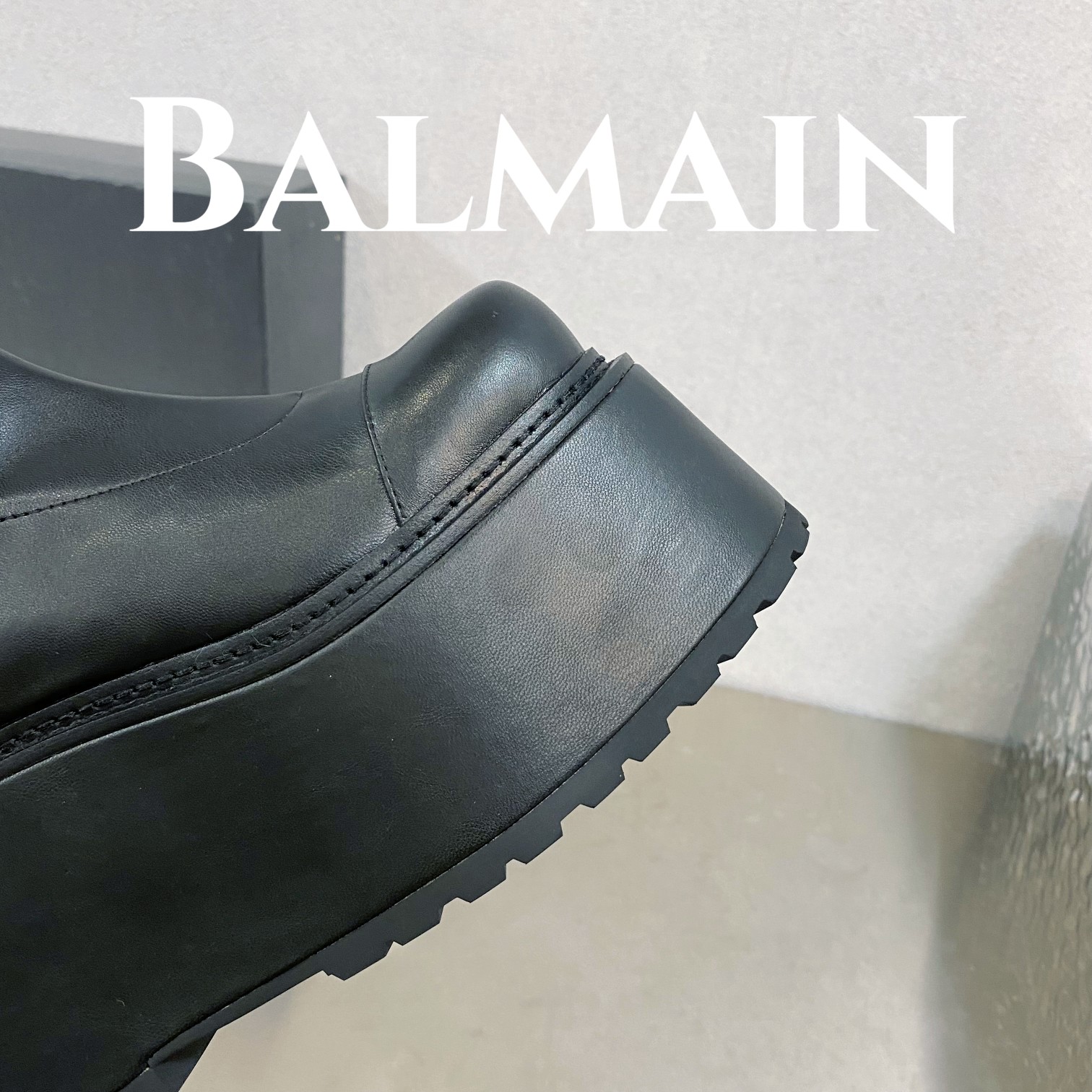 [TOP] Balmain Platform Ankle Boots Sheepskin - 3 Colour