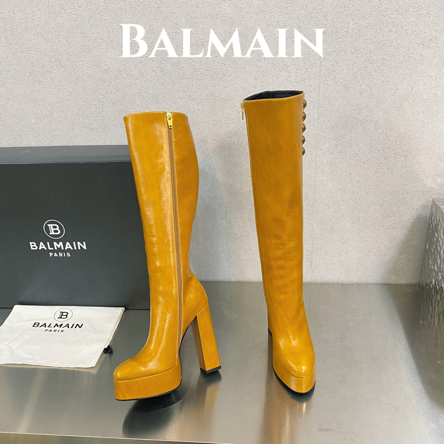 [TOP] Balmain Smooth Lambskin Boots - 3 Colour