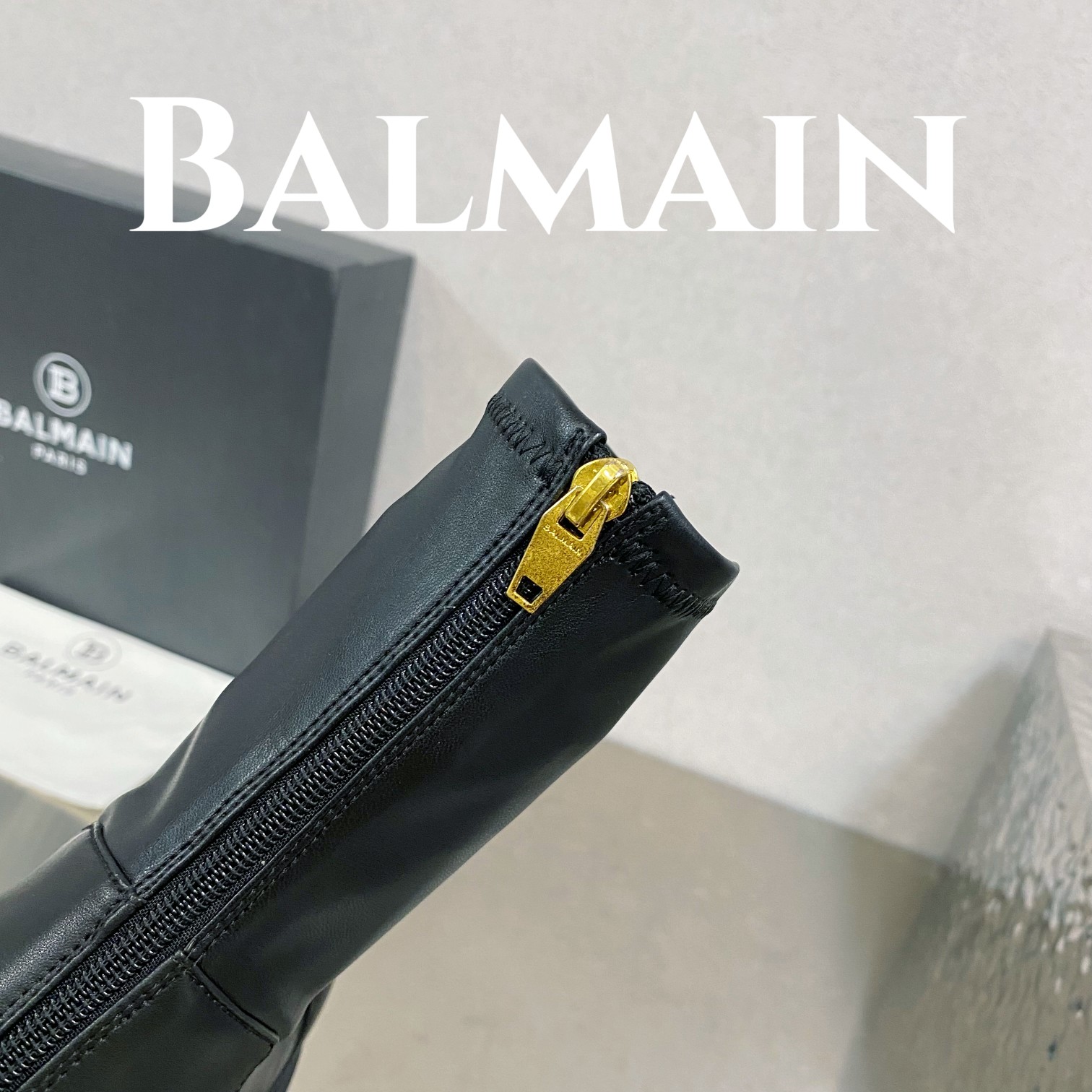 [TOP] Balmain Platform Ankle Boots Sheepskin - 3 Colour