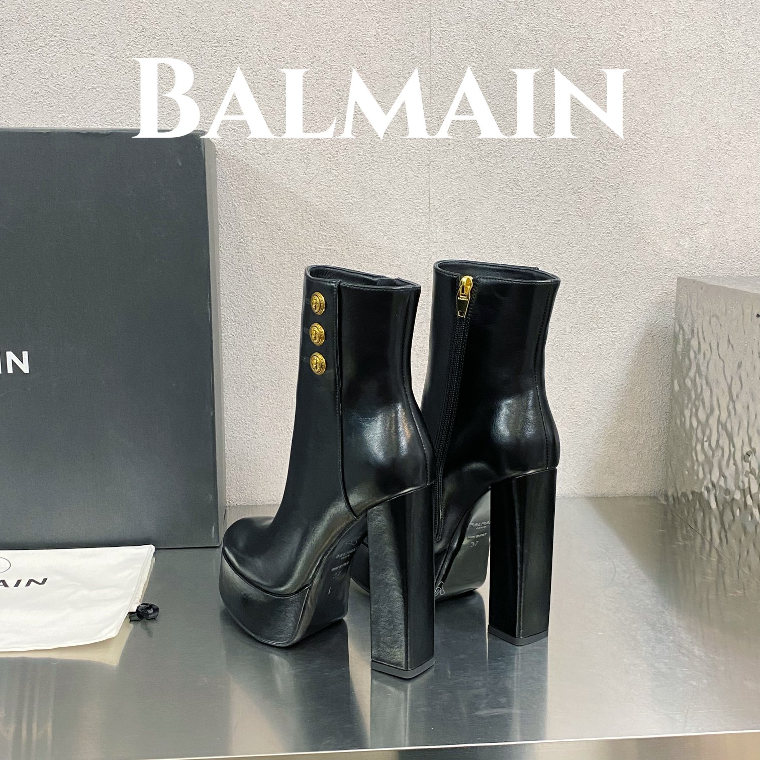 [TOP] Balmain Smooth Lambskin Boots - 3 Colour