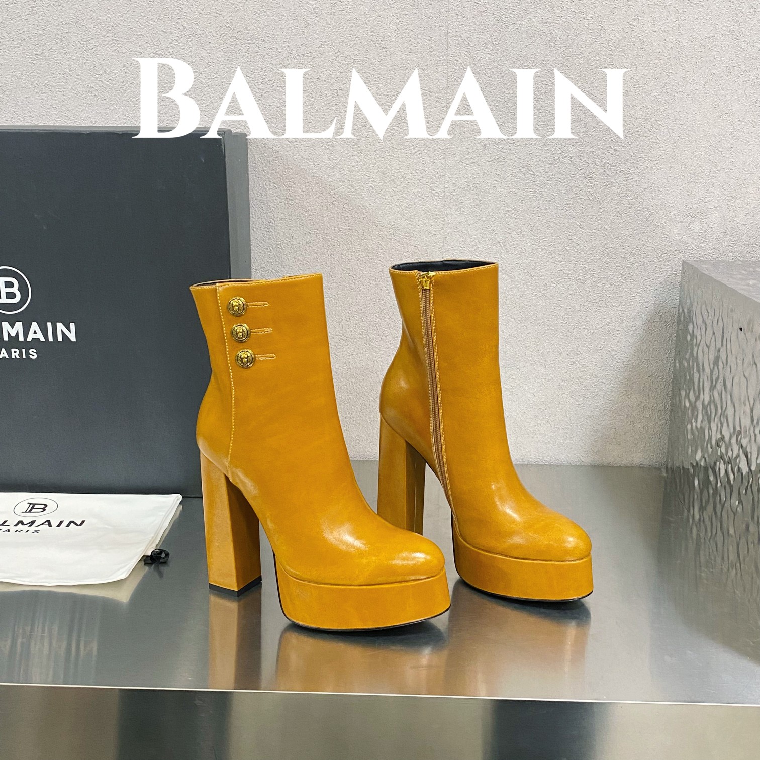 [TOP] Balmain Smooth Lambskin Boots - 3 Colour