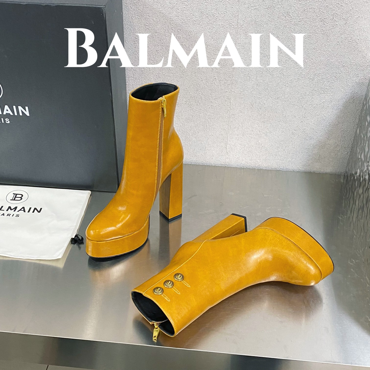 [TOP] Balmain Smooth Lambskin Boots - 3 Colour