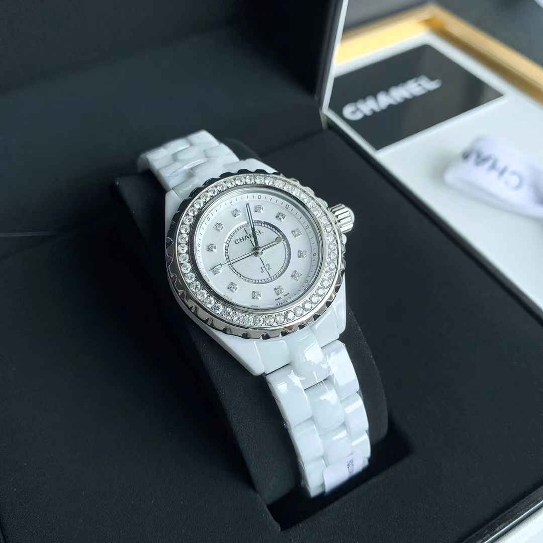 [TOP] CHANEL J12 Watch -White
