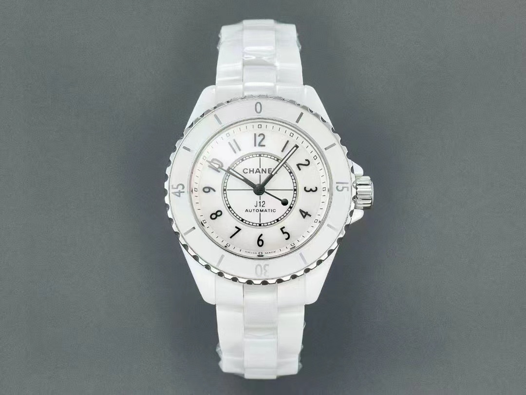 [TOP] CHANEL J12 Watch 33mm-White