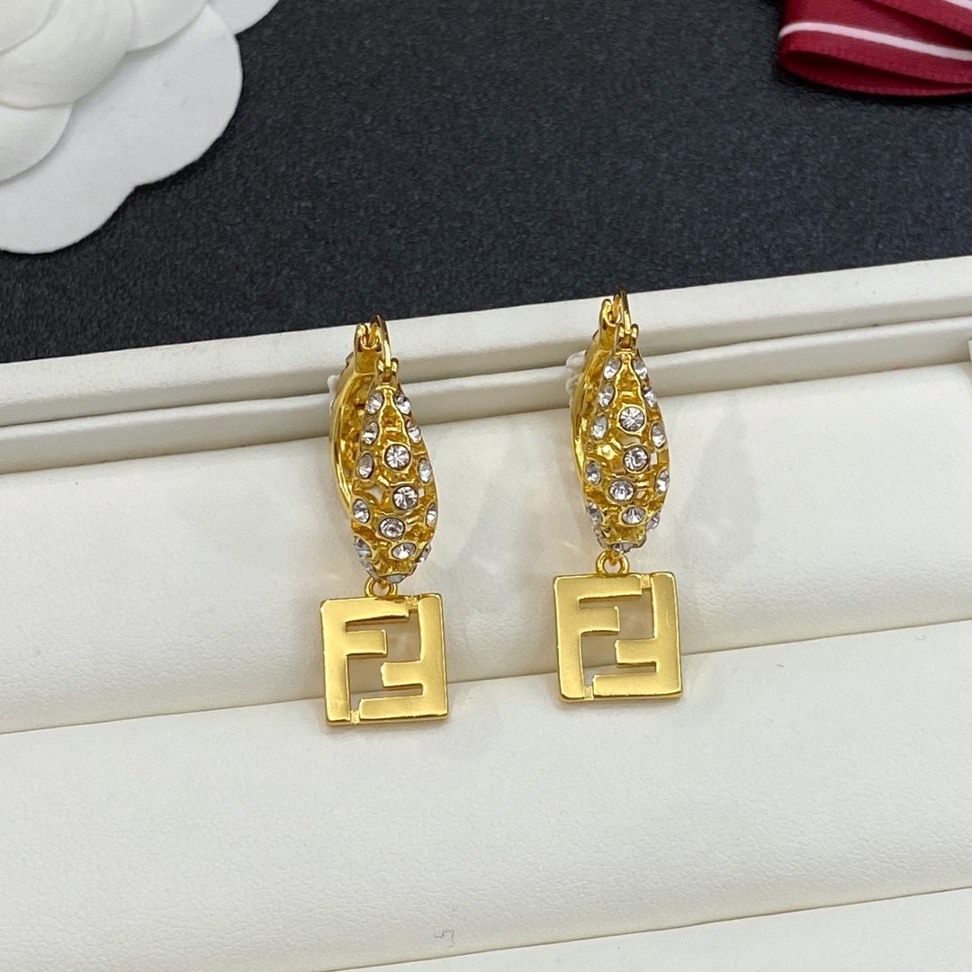 [TOP] FENDI FF Earrings - 2 Colors