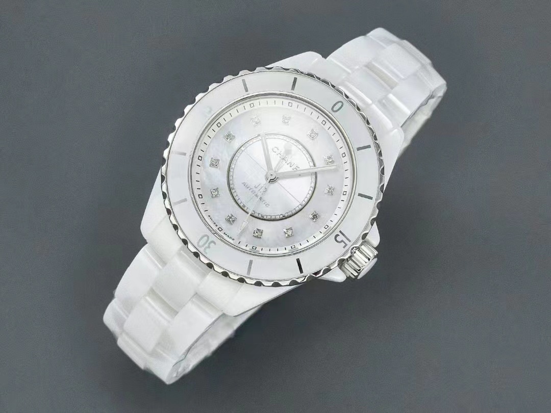 [TOP] CHANEL J12 Watch 33mm-White