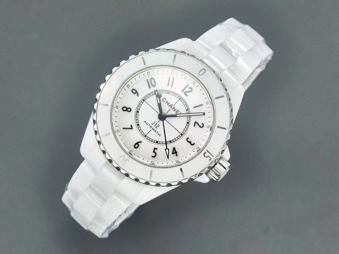 [TOP] CHANEL J12 Watch 33mm-White