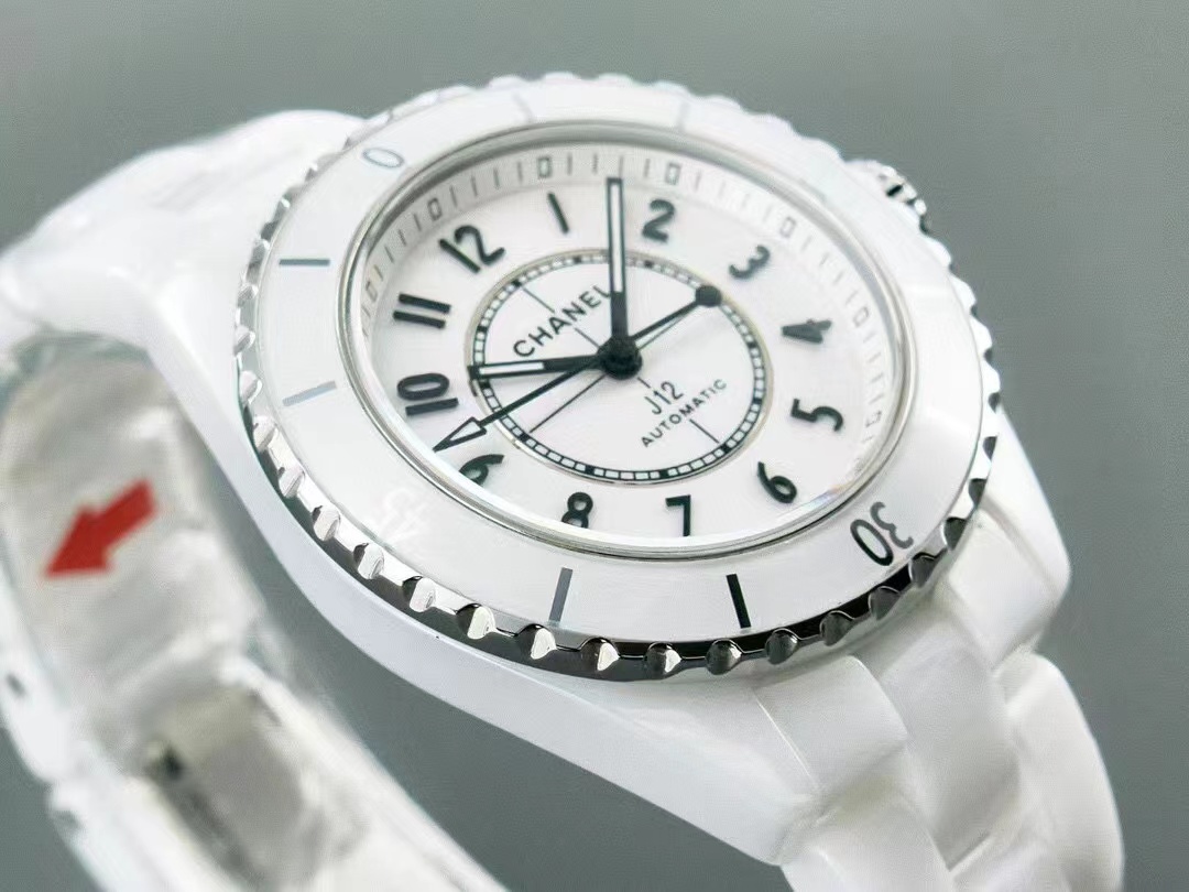 [TOP] CHANEL J12 Watch 33mm-White