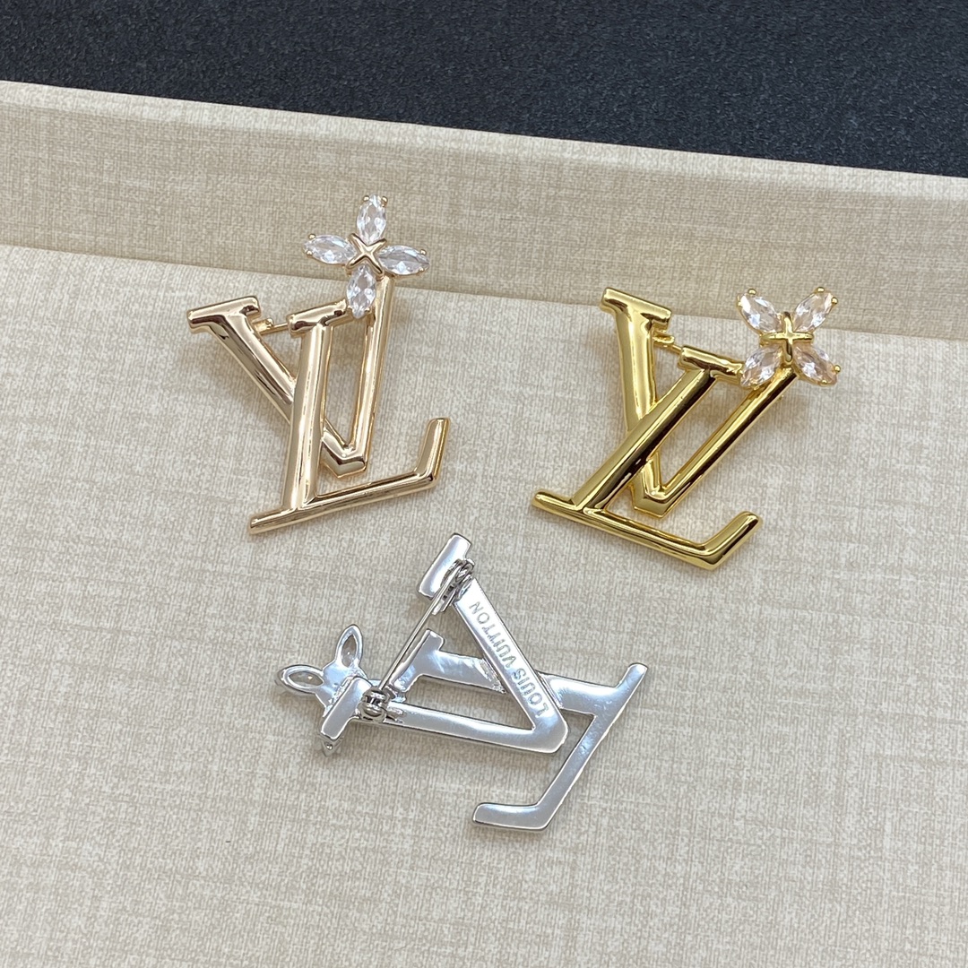 [TOP] Louis Vuitton LV Brooch - 3 Color