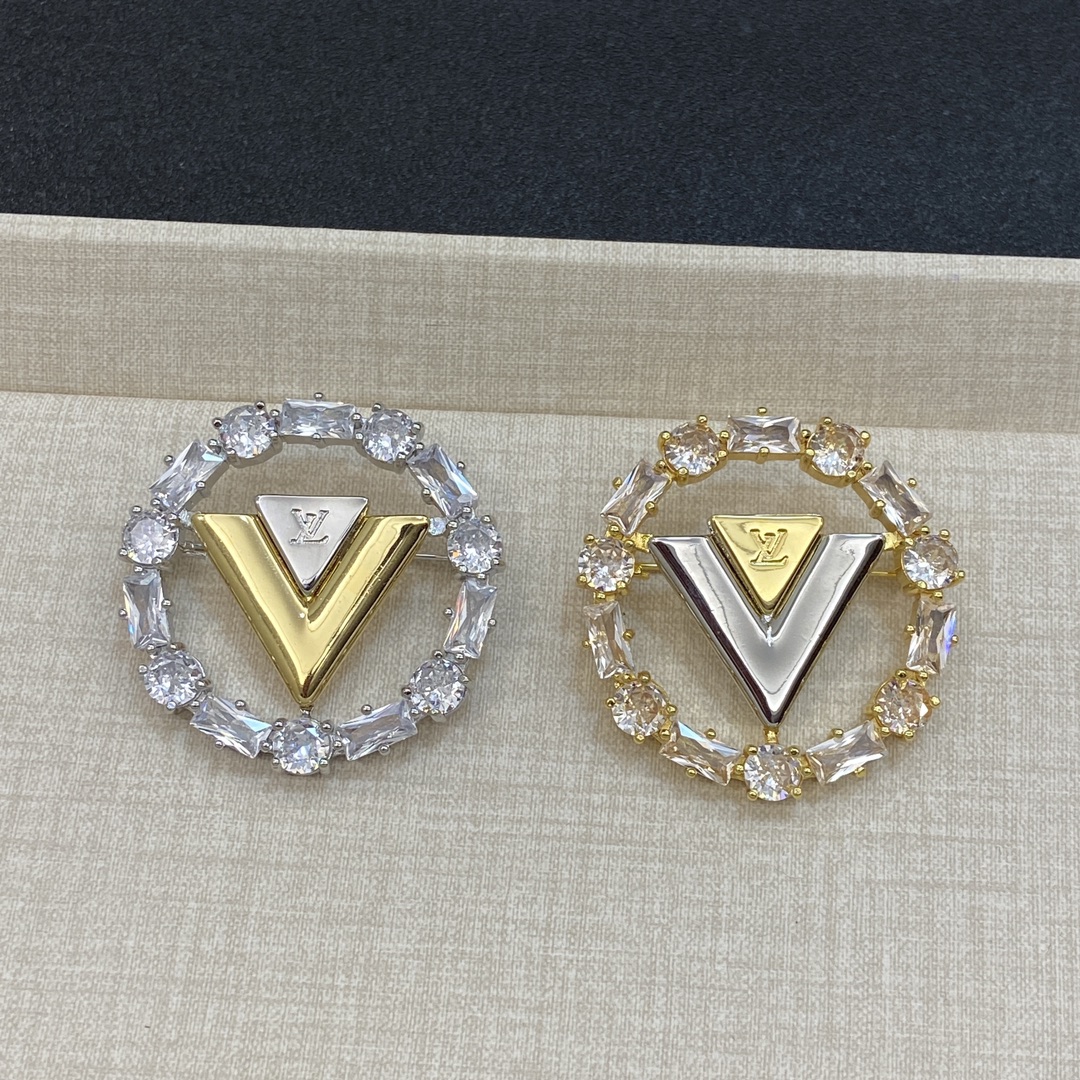 [TOP] Louis Vuitton LV Brooch - 2 Color