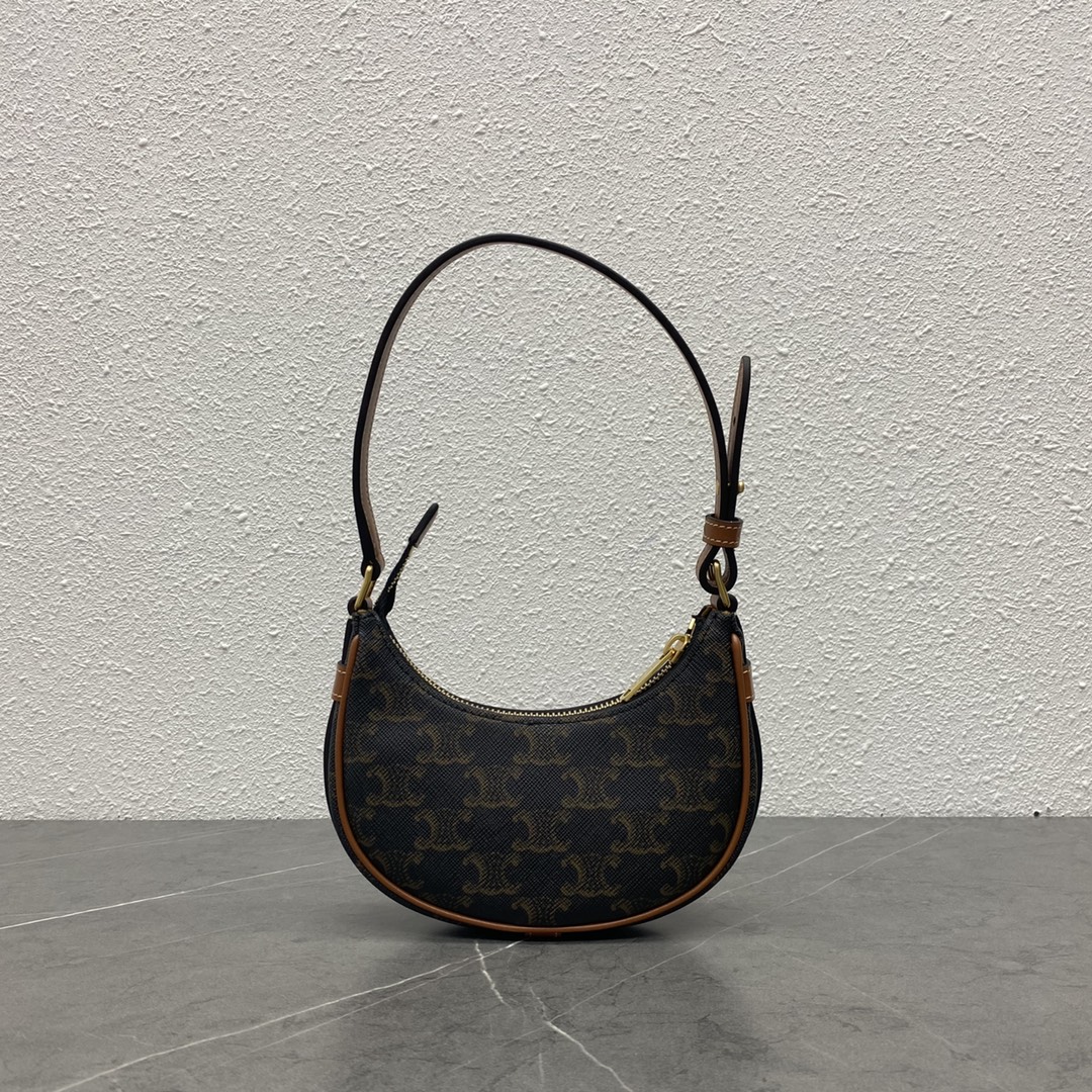 [TOP] CELINE AVA Bags Moon Bag 16.5×7.5×5cm - Monogram