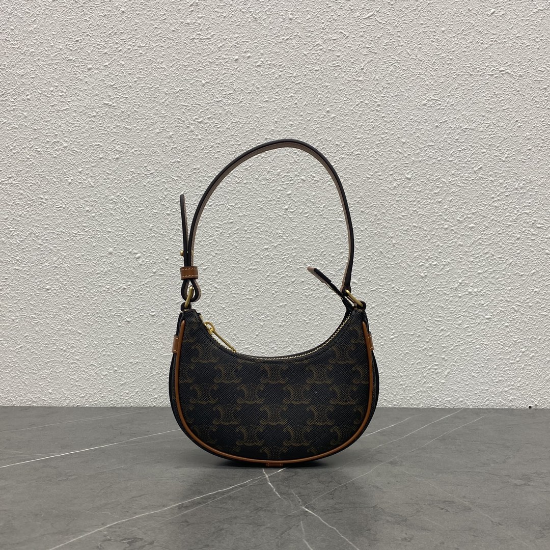 [TOP] CELINE AVA Bags Moon Bag 16.5×7.5×5cm - Monogram