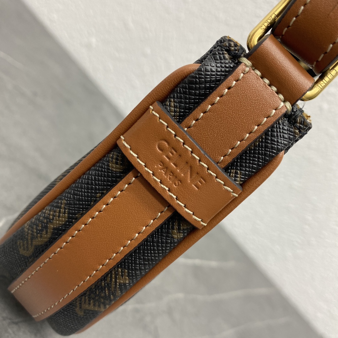 [TOP] CELINE AVA Bags Moon Bag 16.5×7.5×5cm - Monogram