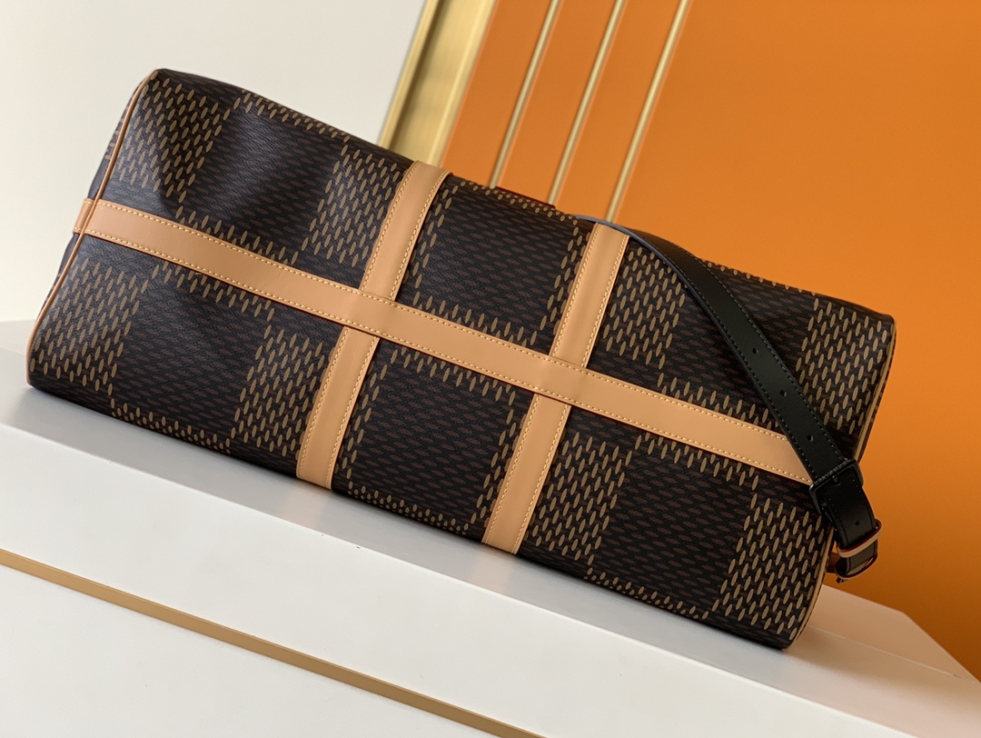 [TOP] Louis Vuitton LV Keepall Bandoulière 50 Handbag 50 x 29 x 23cm- Brown