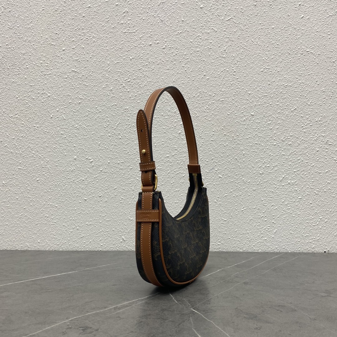 [TOP] CELINE AVA Bags Moon Bag 16.5×7.5×5cm - Monogram