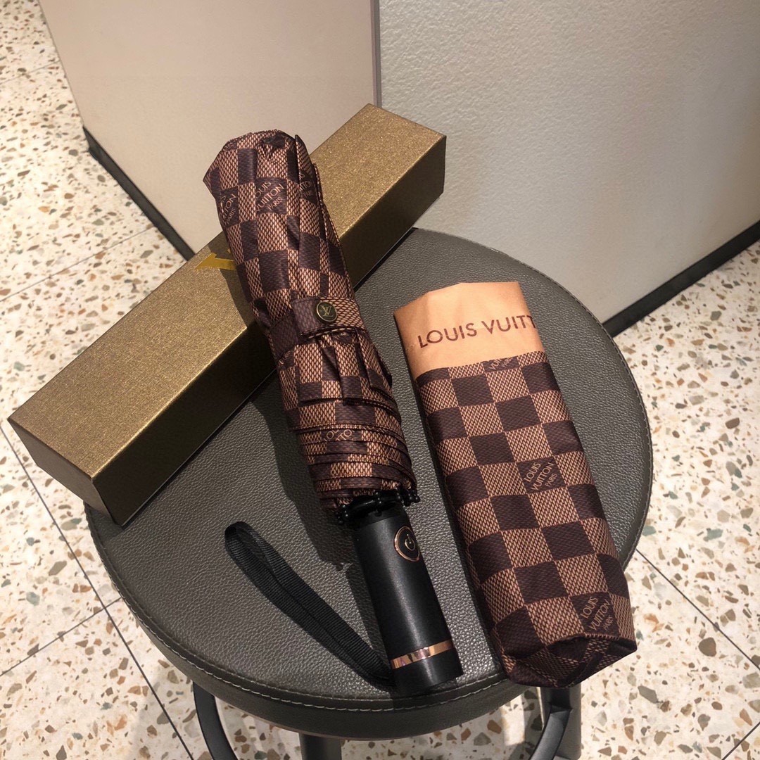 [TOP] Louis Vuitton LV Umbrella - Brown