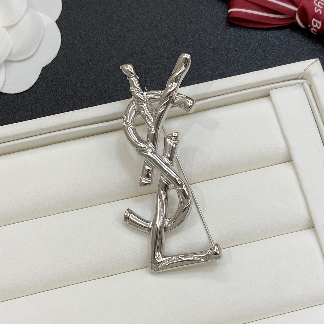 [TOP] Yves Saint Laurent YSL Brooch  - 2 Color