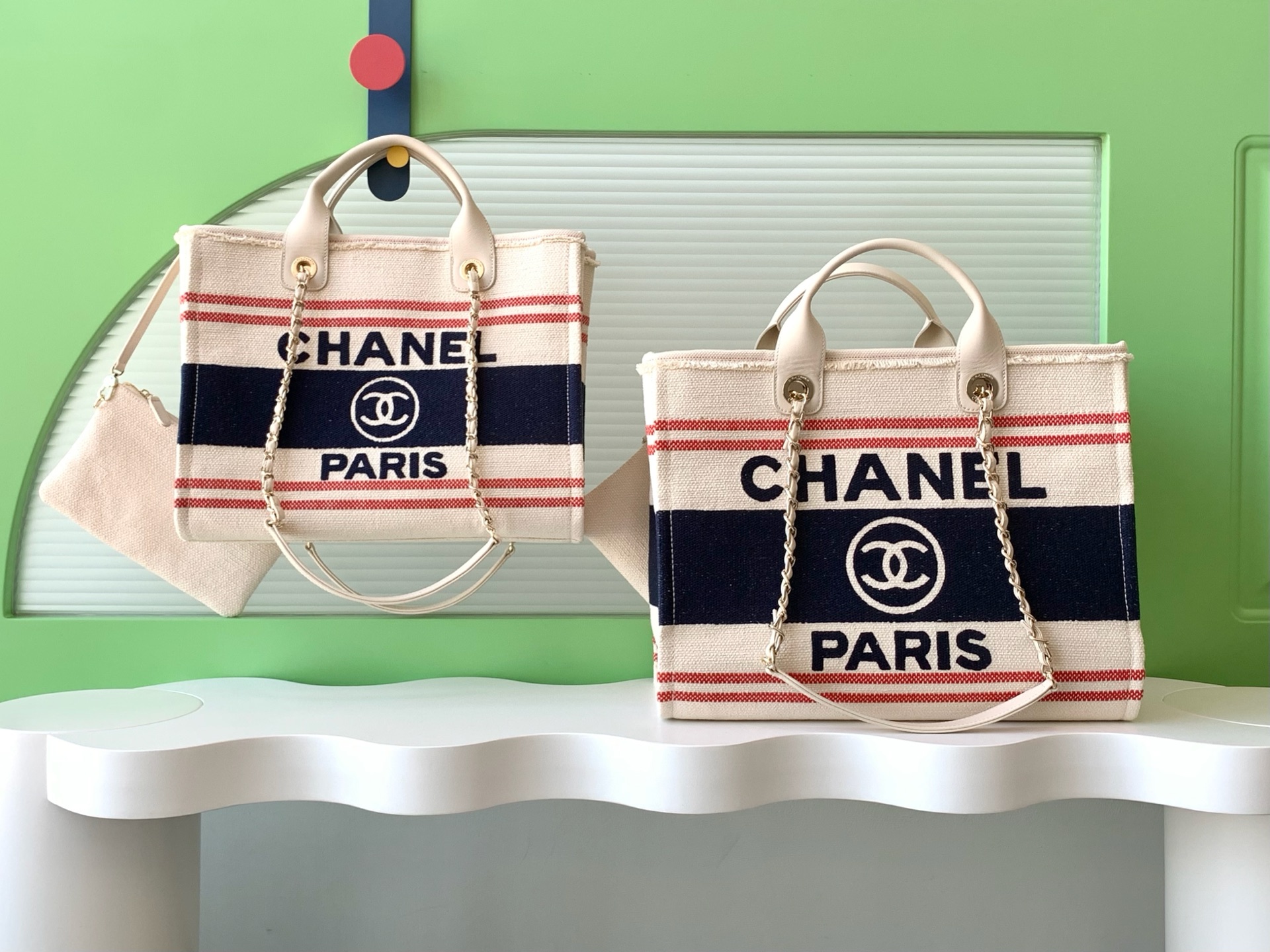[TOP] CHANEL Deauville Bag 34cm/38cm - 2 Color