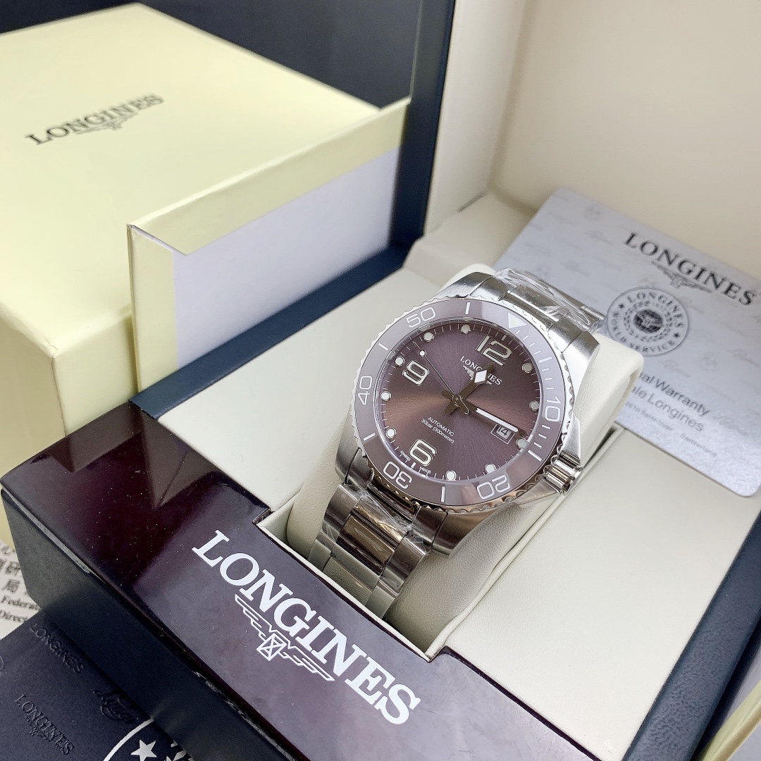 [TOP] LONGINES Men's 41mm Watch-Purple