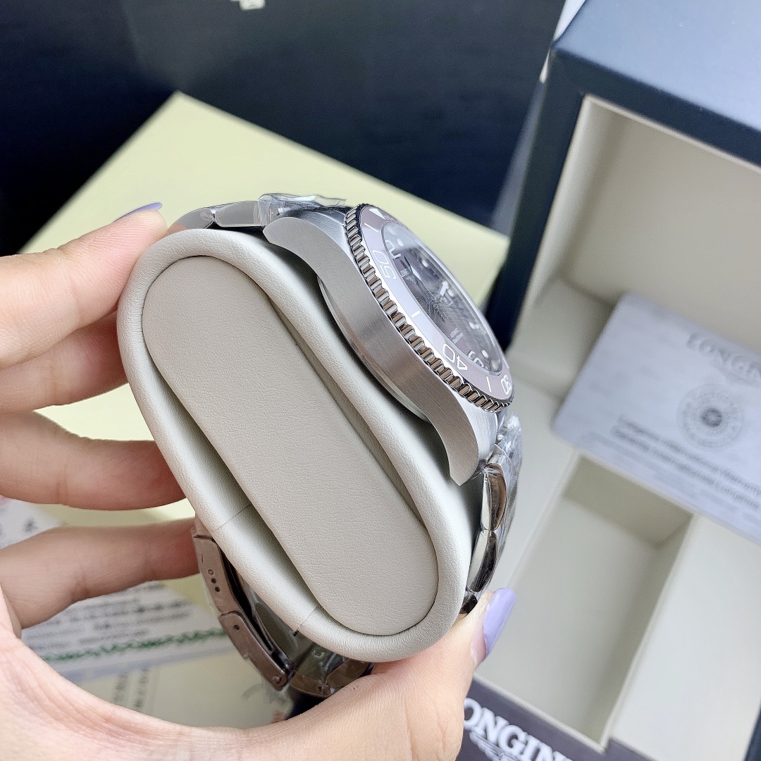 [TOP] LONGINES Men's 41mm Watch-Purple