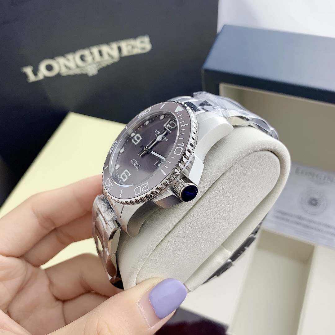 [TOP] LONGINES Men's 41mm Watch-Purple