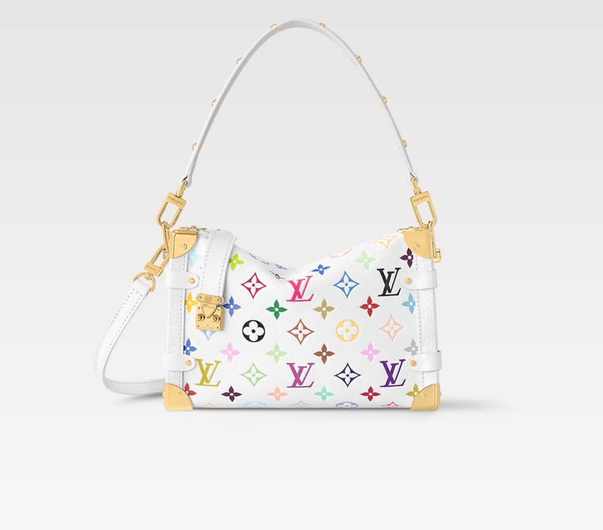 [TOP] Louis Vuitton LV Side Trunk 23.5x16x8.5cm - White