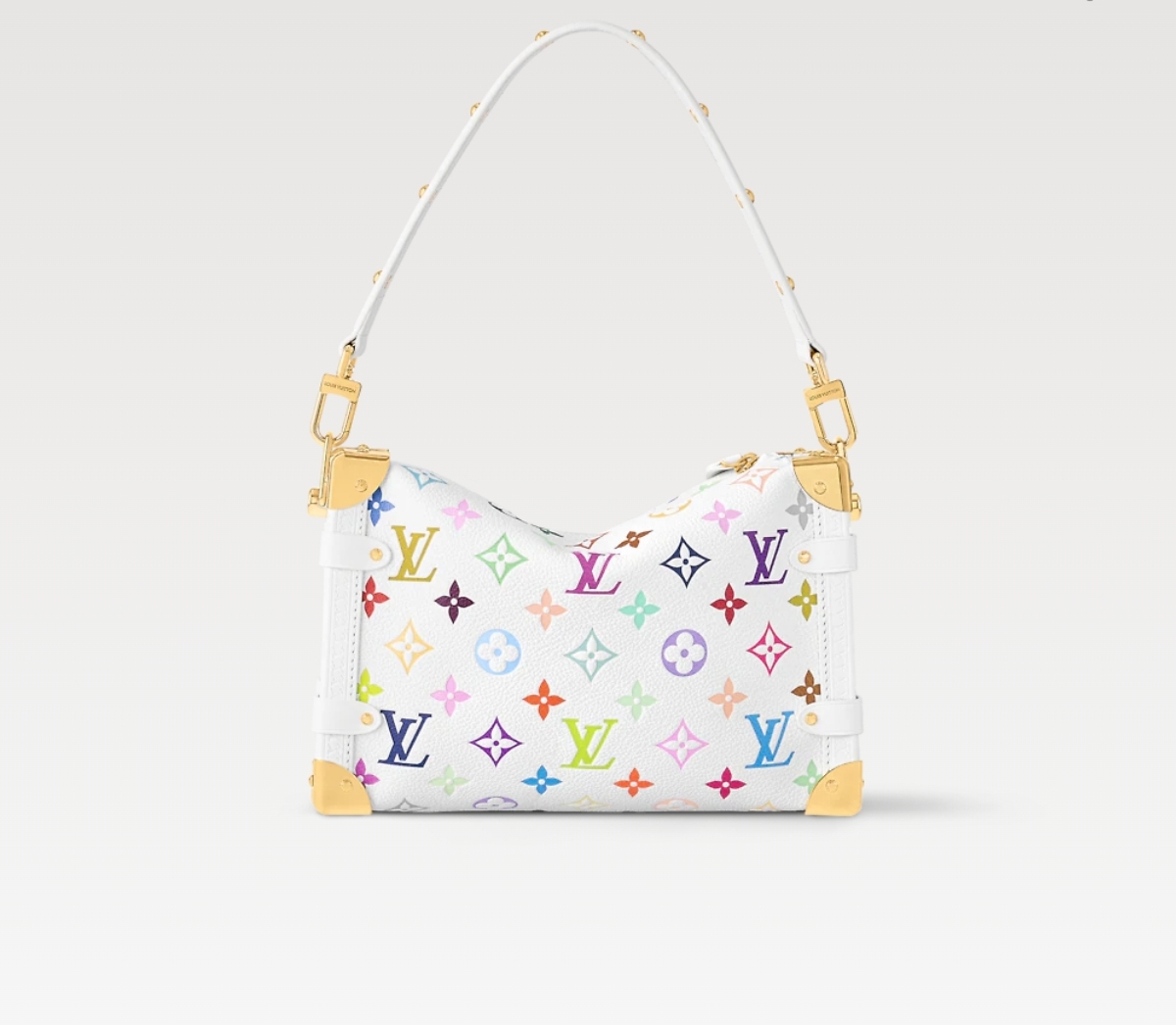 [TOP] Louis Vuitton LV Side Trunk 23.5x16x8.5cm - White