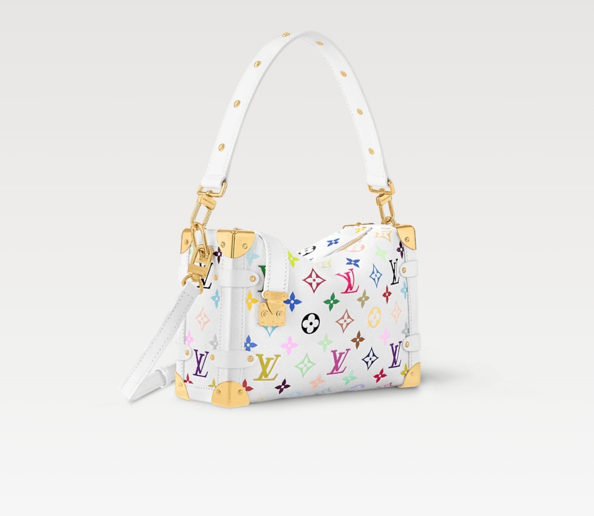 [TOP] Louis Vuitton LV Side Trunk 23.5x16x8.5cm - White