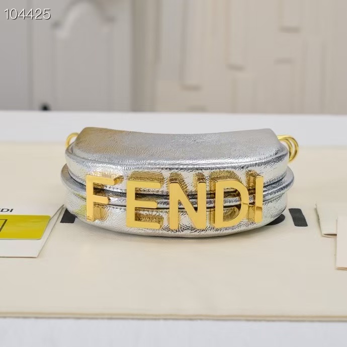 [TOP] FENDI FENDIgraphy Mini Bag - Silver