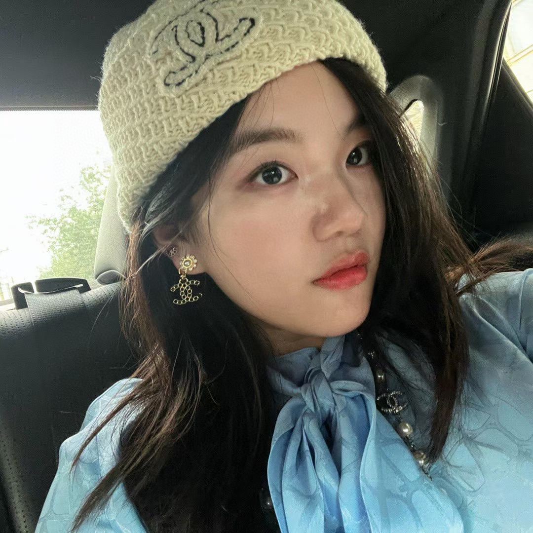 [TOP] CHANEL CC Earrings - Black