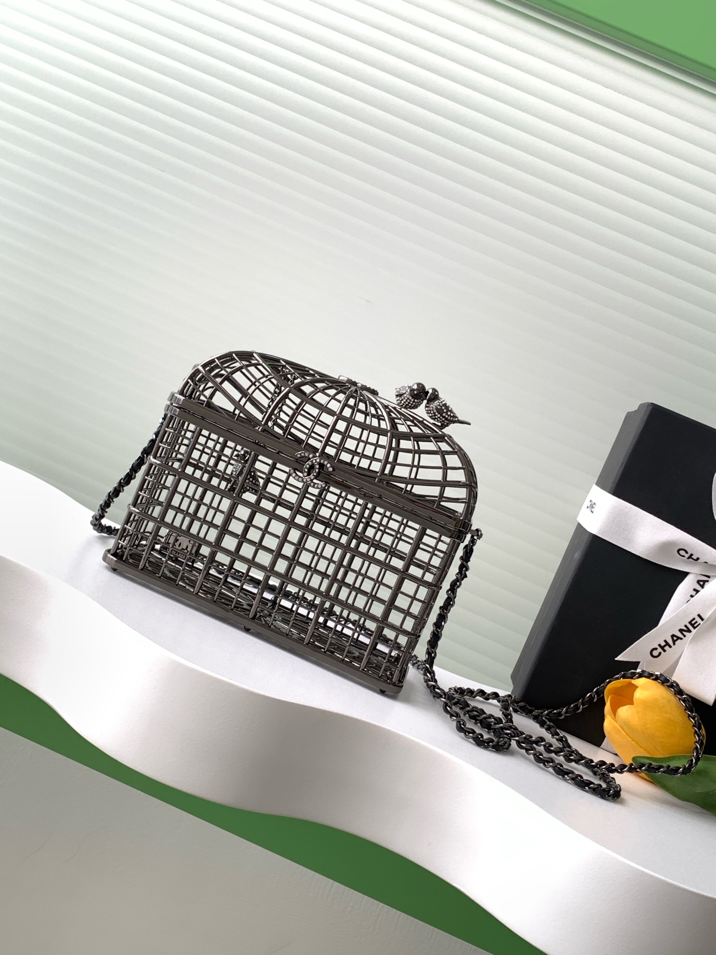 [TOP] CHANEL Birdcage Bag 14x17x7.5 cm - 2 Color