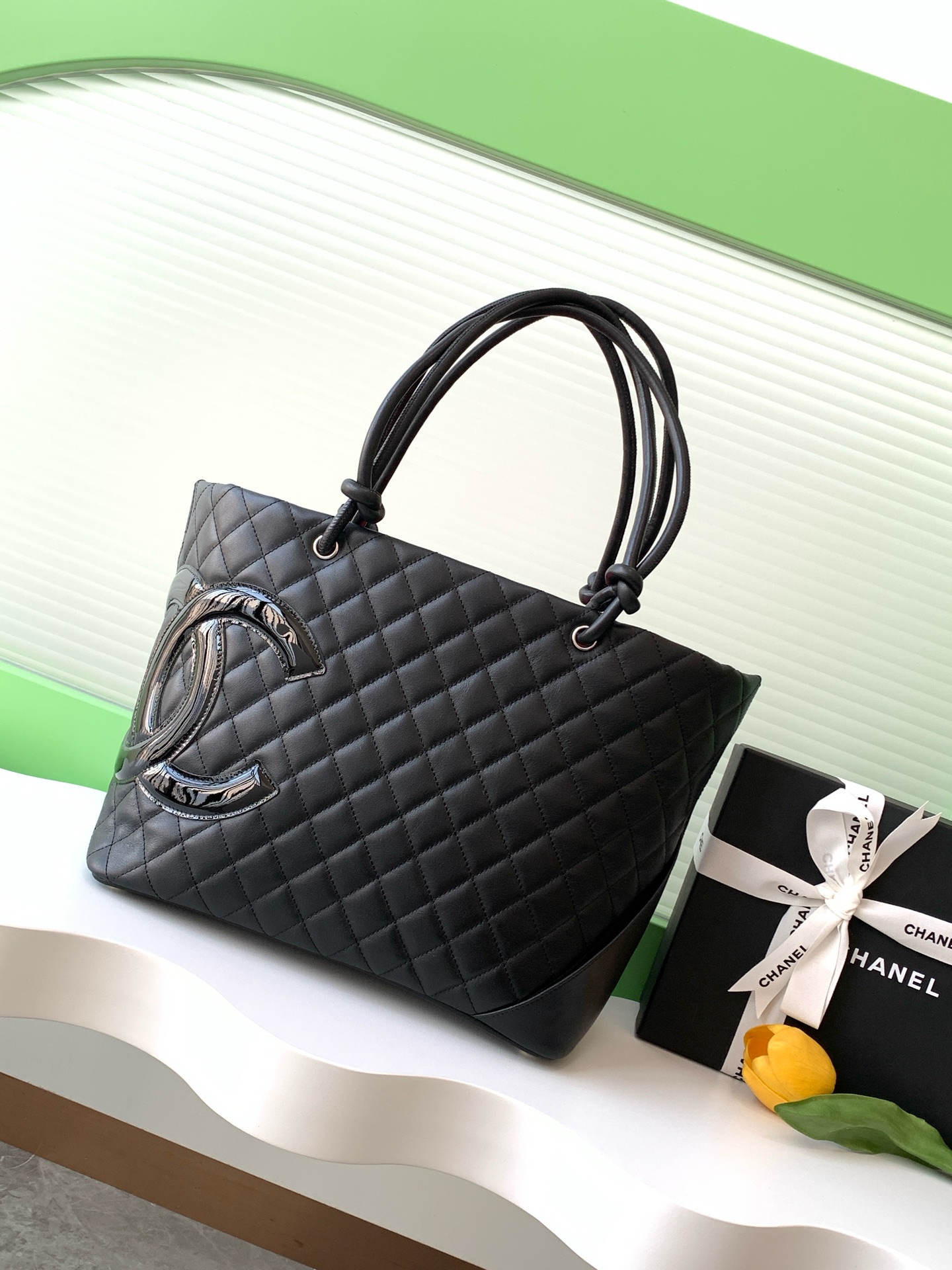 [TOP] CHANEL Cambon Bag 20x16x7cm/30x25x15cm - 5 Color