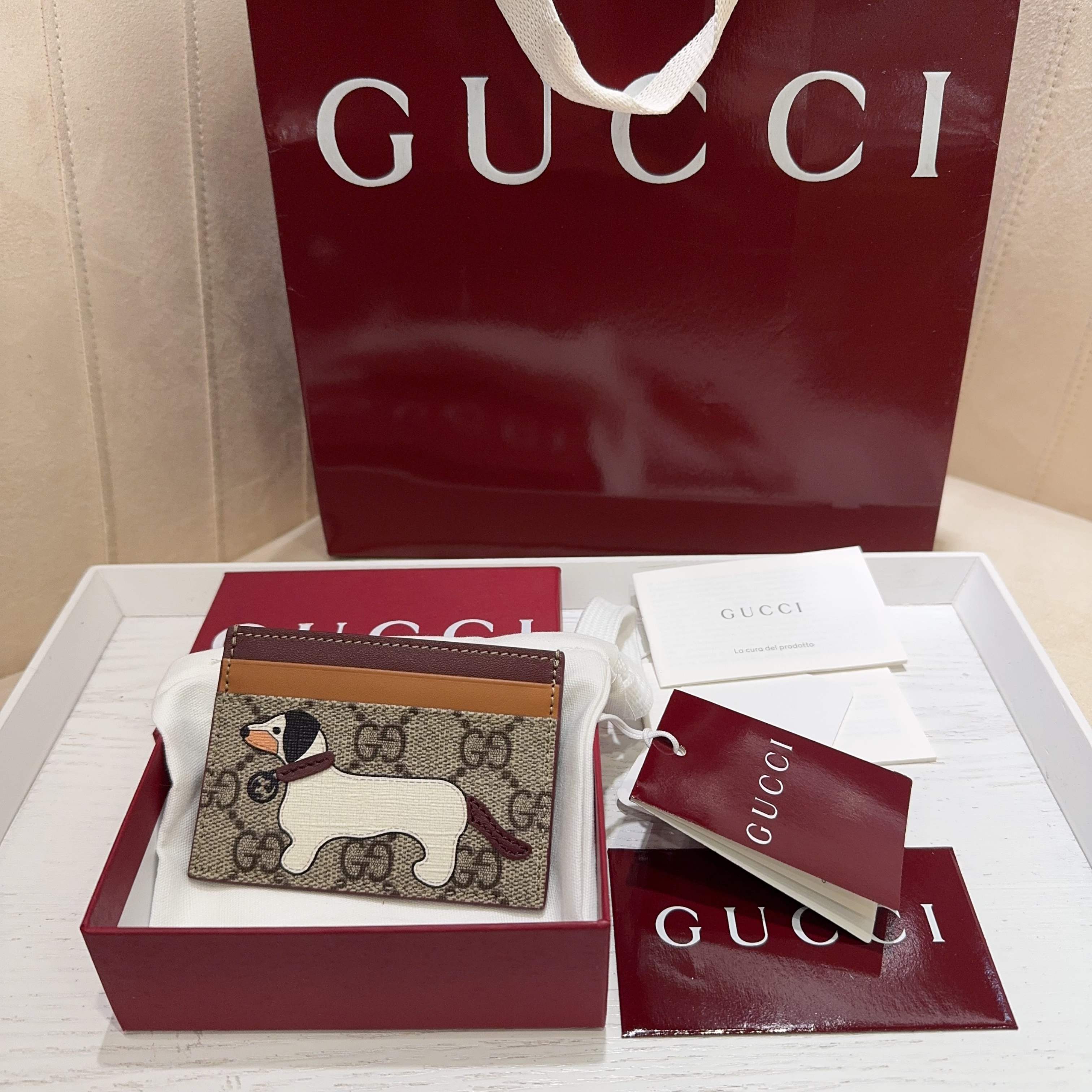 [TOP] GUCCI Card Bag10 x 7cm - GHW