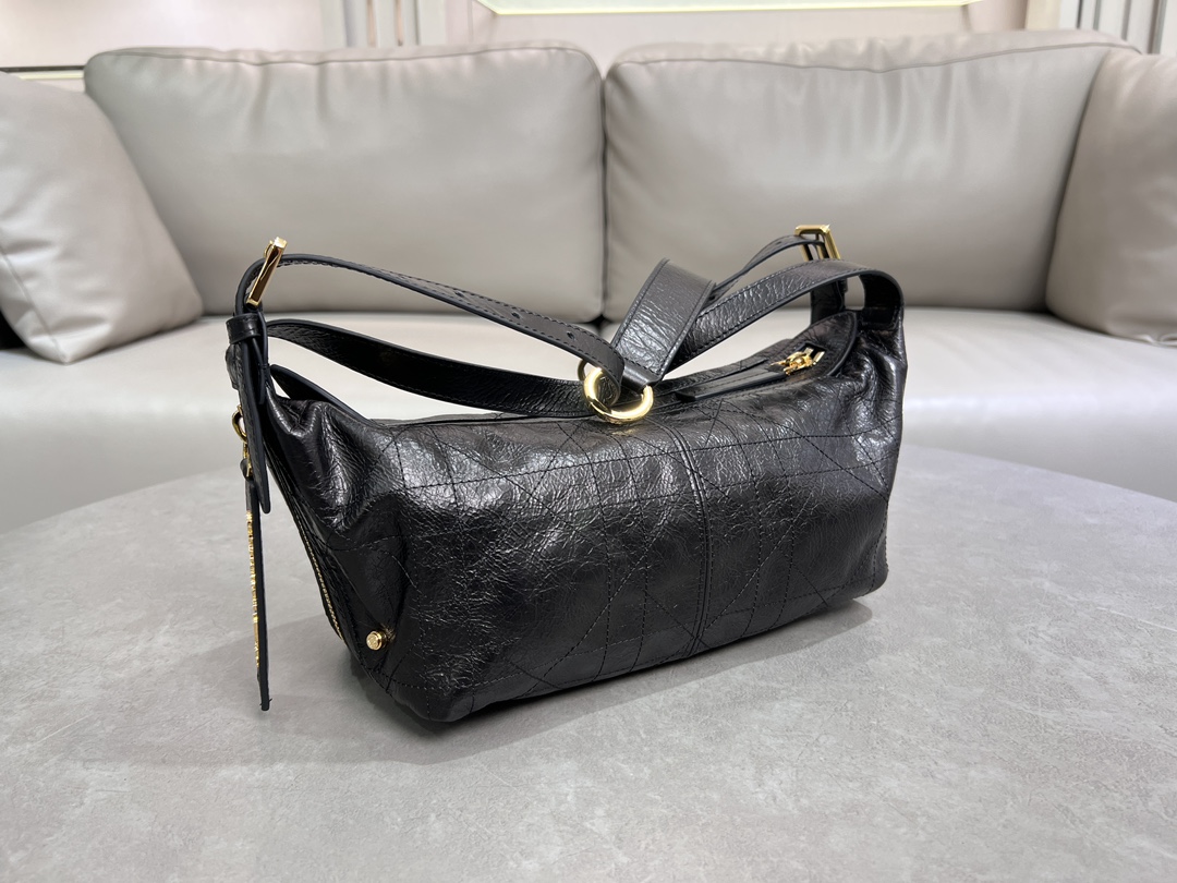 [TOP] Christian Dior D-Journey Handbag 23 x14x16 cm -Black
