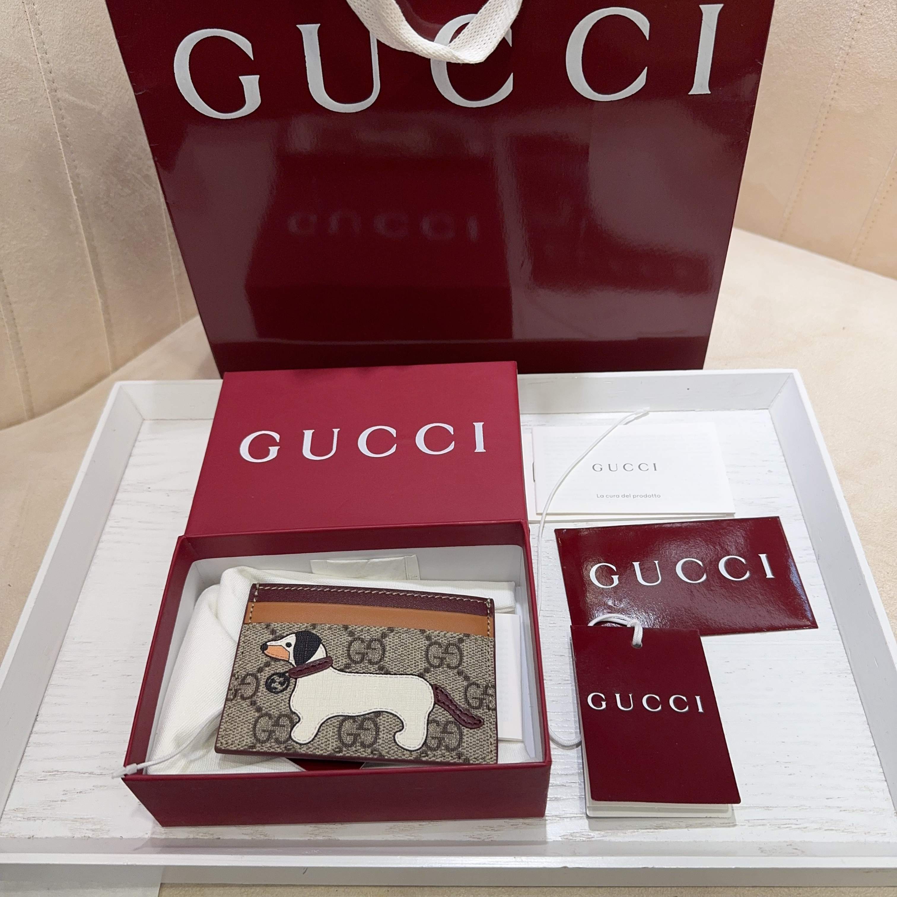 [TOP] GUCCI Card Bag10 x 7cm - GHW